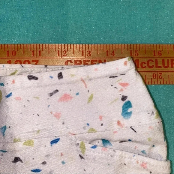 LISETTE L Montreal Ankle Pants Paint Spattered Size 8 Tummy Control - Picture 7 of 9